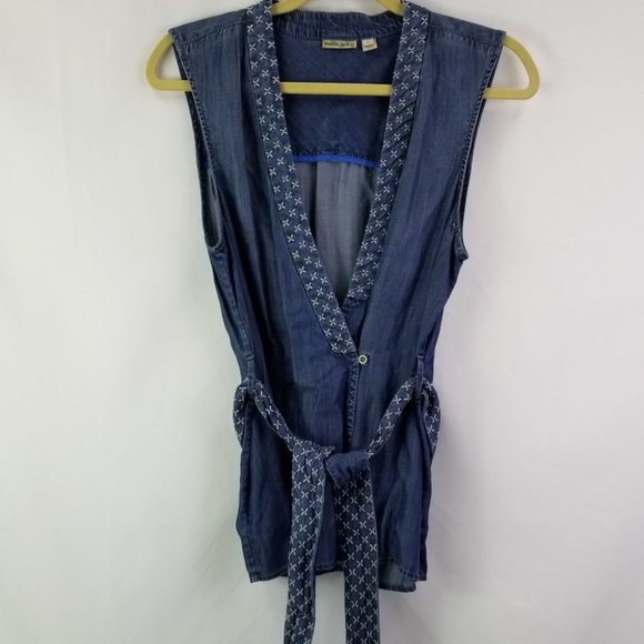 Anthropologie Holding Horses Top Embroidered Small - Picture 3 of 8